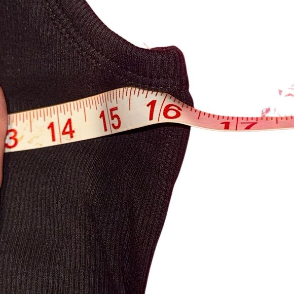 *NEW* Set of Black Ruffle Small Tank w/ Tropical Print Linen Shorts Sz 6 - Picture 13 of 16